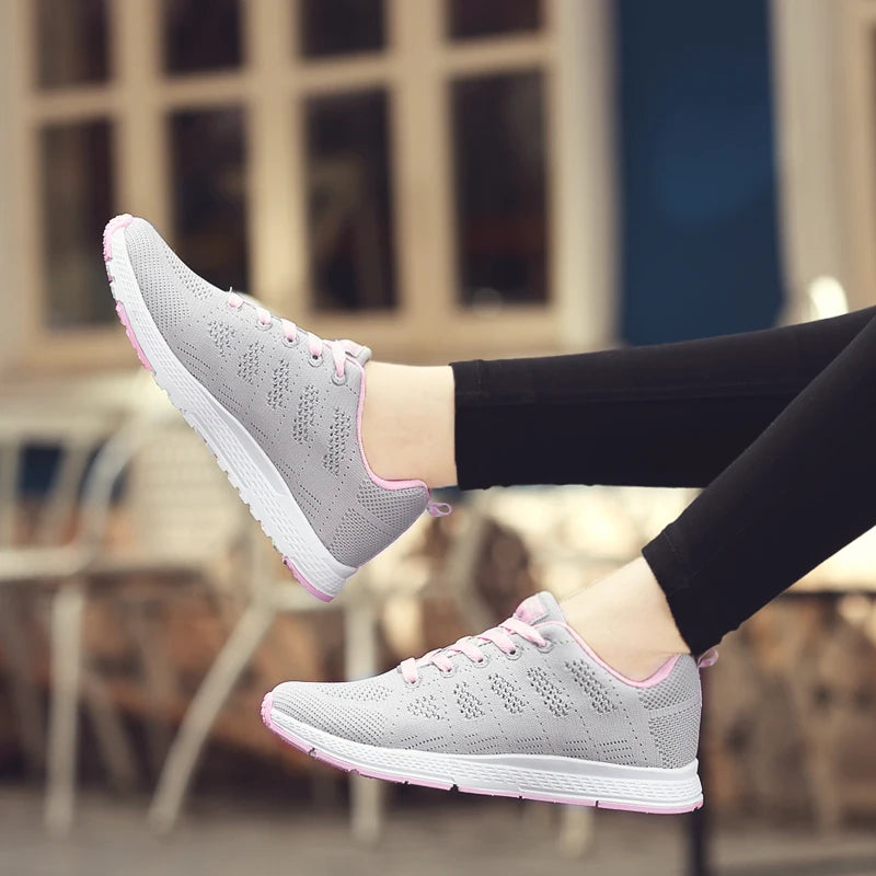 Fashion Women Sneakers Soft Women Vulcanize Sneakers Shoes Mesh Summer Sneakers Women Shoes Sneakers Sapatos Babae Tenis Feminino 