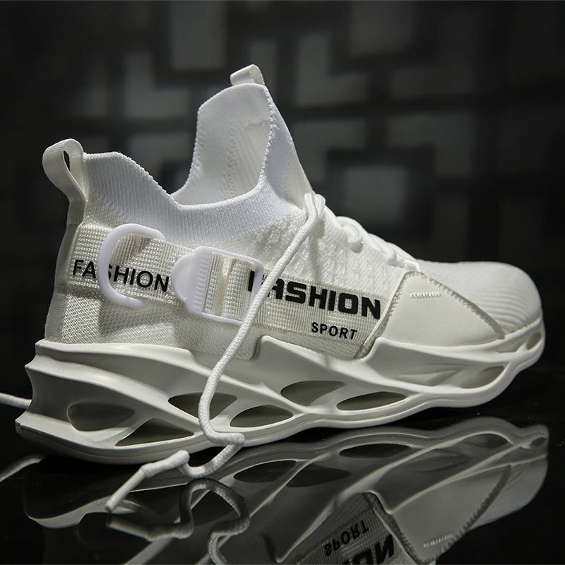 Air Mesh Men Sneakers 2020 Bagong Blade Sole Fashion Shoes Buckle Breathable Sports Sneakers Summer Lightweight Walking Shoes 