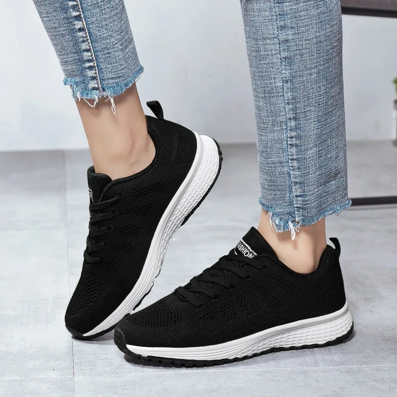 Fashion Women Sneakers Soft Women Vulcanize Sneakers Shoes Mesh Summer Sneakers Women Shoes Sneakers Sapatos Babae Tenis Feminino 