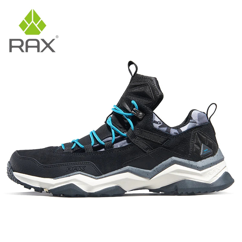 Rax Hiking Shoes Bagong Panlalaking Sapatos na Hindi tinatablan ng tubig na Hiking Shoe Panlabas na Hiking Fishing Shoes na Wear-Resistant Woodland Cross-Country Shoes 