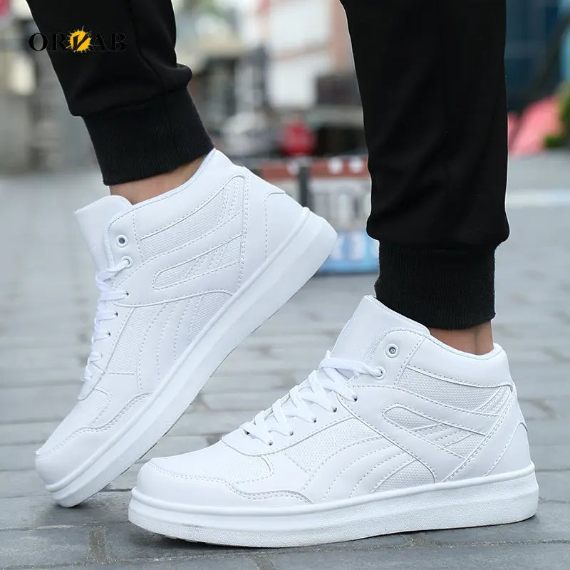 Men Sneakers Casual Brand Men Casual Shoes City Leisure High Tops Shoes Kabataan Lalaki High Top Sneakers Mujer Basket Femme Babae 