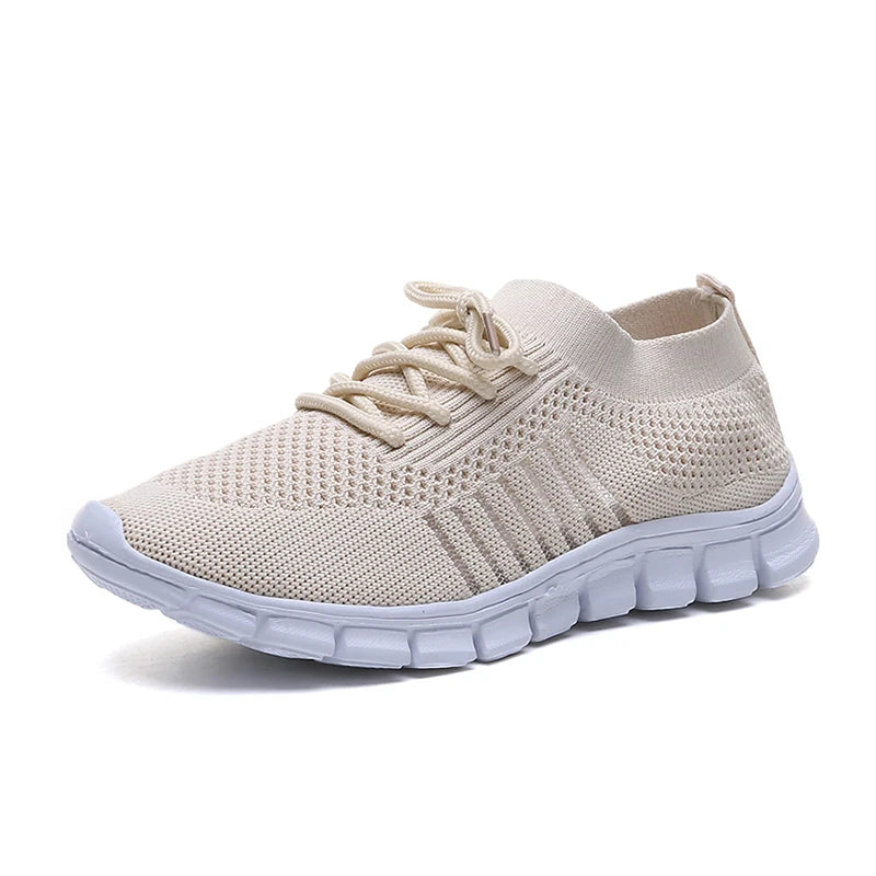 Women Mesh Breathable Shoes Slip on Flat Shoes Babae Tenis Ladies Casual Shoes Walking Footwear Sneakers Womens Vulcanize Shoes 