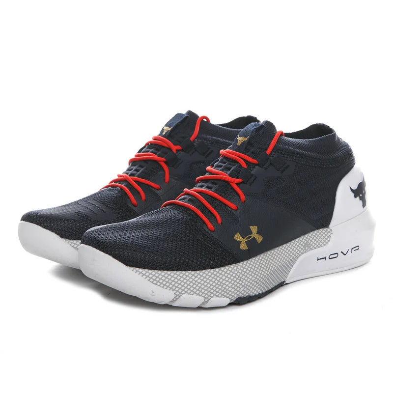 2024 UNDER ARMOUR Men's UA HOVR Project Rock 2 Johnson Bull Head Low Fitness Outdoor Running Sports Trainers Size40-45