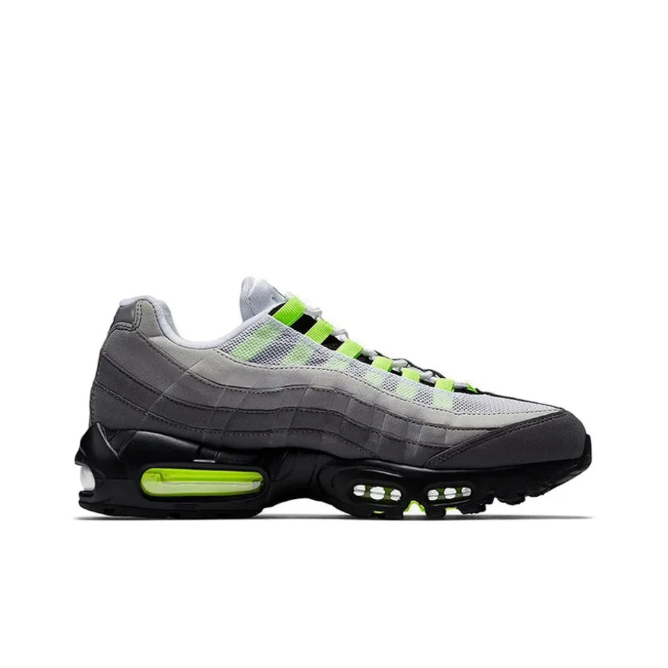 Nike Air Max 95 Running Shoes for Men and Women Unisex Green Gray