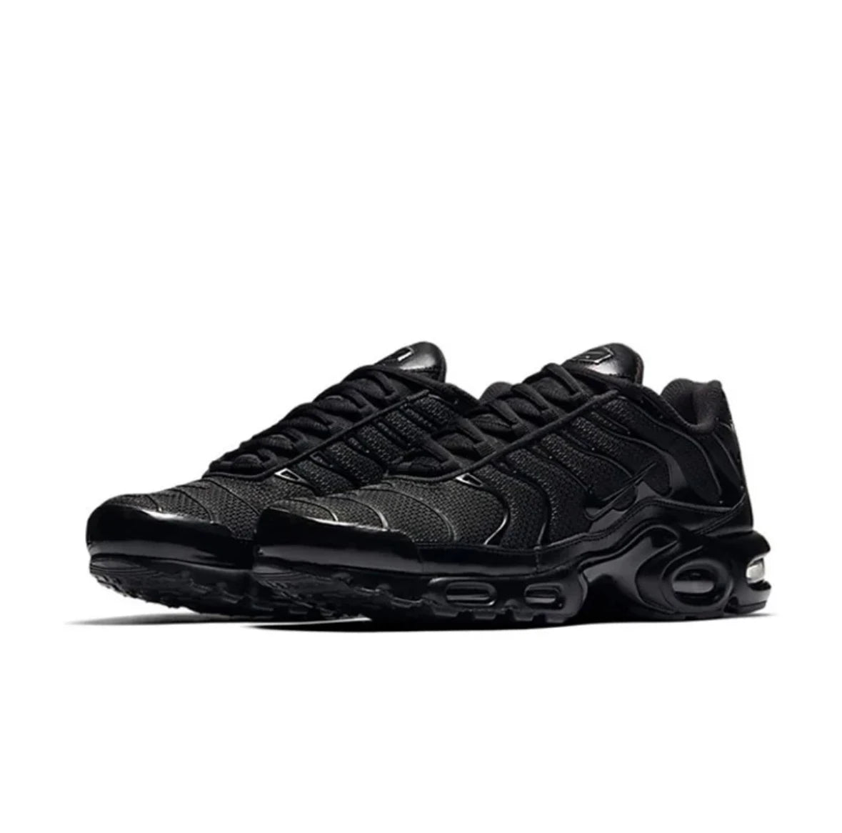 Nike Air Max Plus Triple TN Black Low Top Running Shoes for Men and Women Unisex