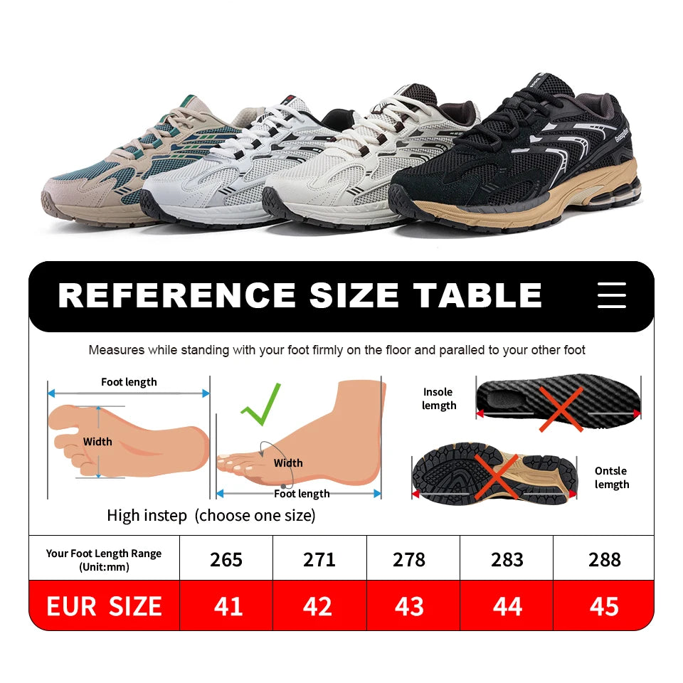 Bassploa Men Running Shoes Casual Sneakers Mesh Breathable Sport Shoes for Men Tenis Lightweight Walking Sneakers Non-Slip