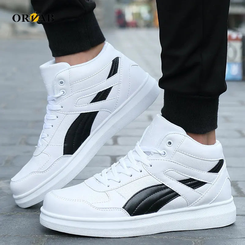 Men Sneakers Casual Brand Men Casual Shoes City Leisure High Tops Shoes Kabataan Lalaki High Top Sneakers Mujer Basket Femme Babae 