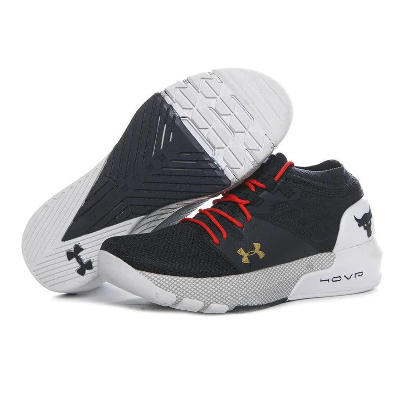 2024 UNDER ARMOUR Men's UA HOVR Project Rock 2 Johnson Bull Head Low Fitness Outdoor Running Sports Trainers Size40-45