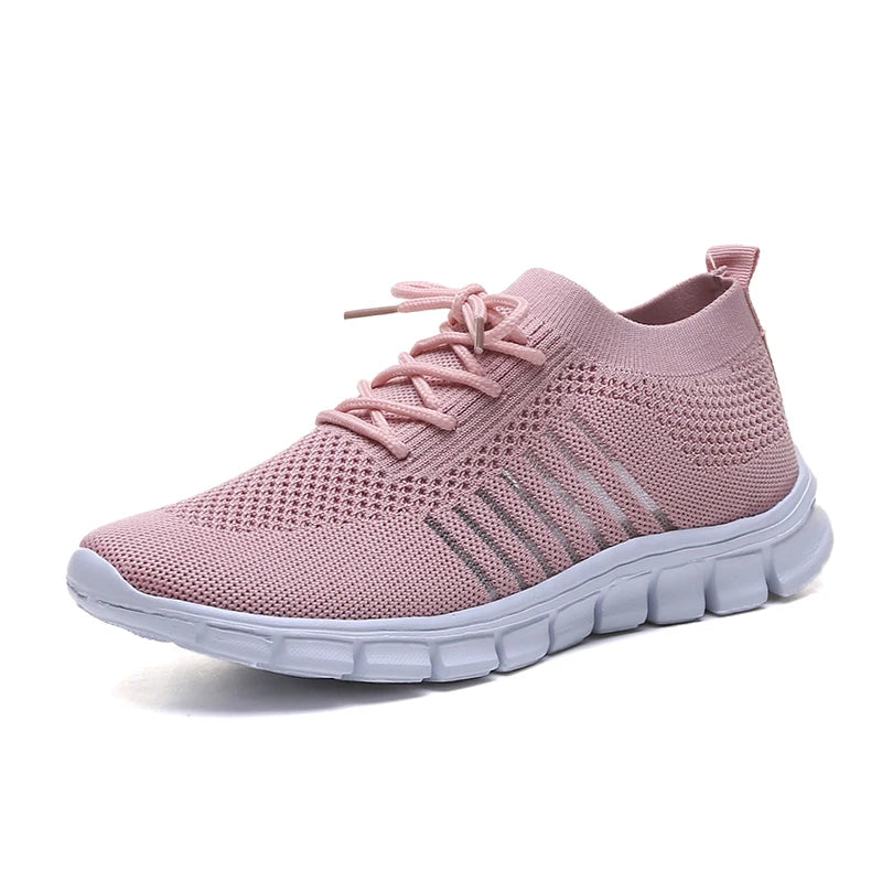 Women Mesh Breathable Shoes Slip on Flat Shoes Babae Tenis Ladies Casual Shoes Walking Footwear Sneakers Womens Vulcanize Shoes 