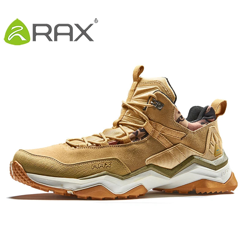 Rax Hiking Shoes Bagong Panlalaking Sapatos na Hindi tinatablan ng tubig na Hiking Shoe Panlabas na Hiking Fishing Shoes na Wear-Resistant Woodland Cross-Country Shoes 