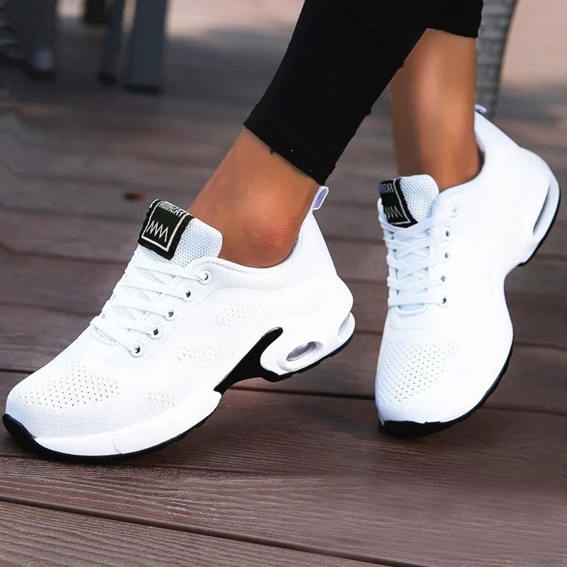 Fashion Woman Vulcanize Shoes Platform Casual Sneakers Women Shoes Flats Mesh Breathable Running Shoes Chunky Summer Sports Shoe 