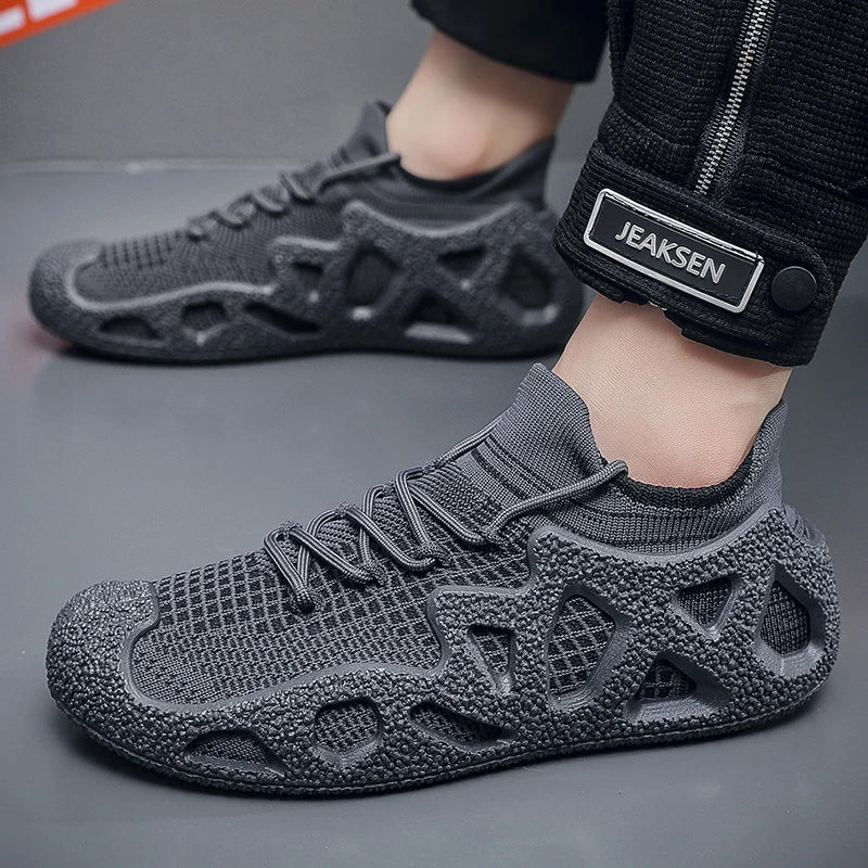 Summer Mens sneakers Casual Sports Shoes Comfortable Mesh Breathable Men Sneakers Fashion Outdoor Shoes Para sa Men sneakers 