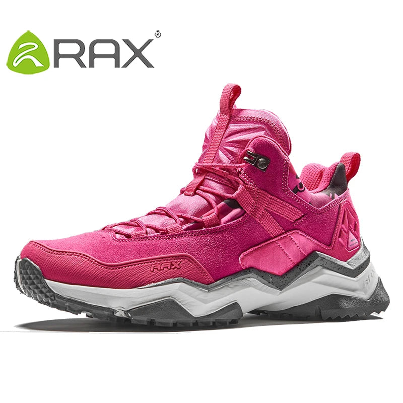 Rax Hiking Shoes Bagong Panlalaking Sapatos na Hindi tinatablan ng tubig na Hiking Shoe Panlabas na Hiking Fishing Shoes na Wear-Resistant Woodland Cross-Country Shoes 