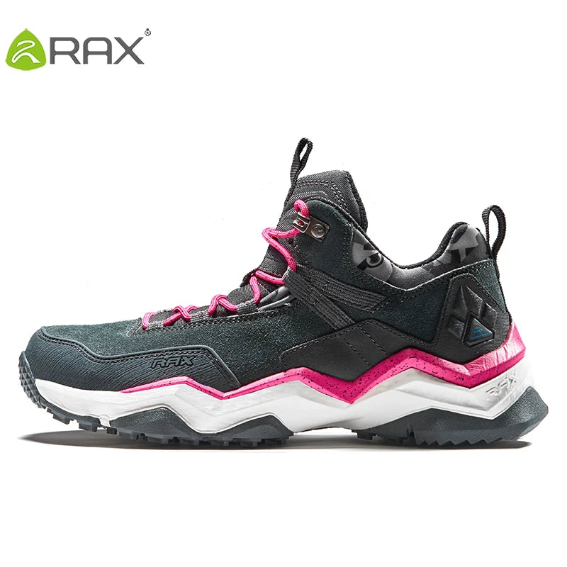 Rax Hiking Shoes Bagong Panlalaking Sapatos na Hindi tinatablan ng tubig na Hiking Shoe Panlabas na Hiking Fishing Shoes na Wear-Resistant Woodland Cross-Country Shoes 