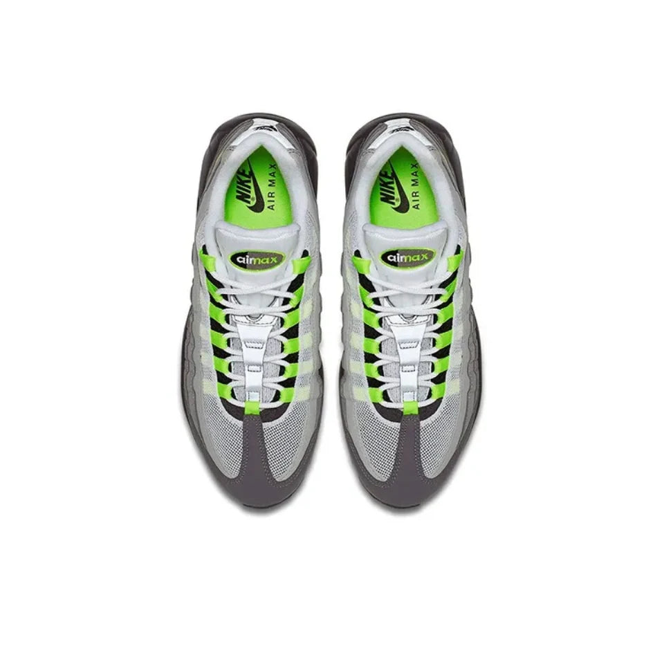 Nike Air Max 95 Running Shoes for Men and Women Unisex Green Gray