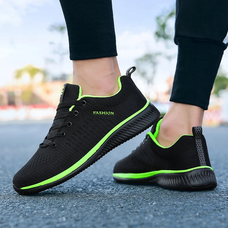 Mga Lalaking Running Walking Knit Shoes Fashion Casual Sneakers Breathable Sport Athletic Gym Magaan na Men Sneakers Casual Shoes 