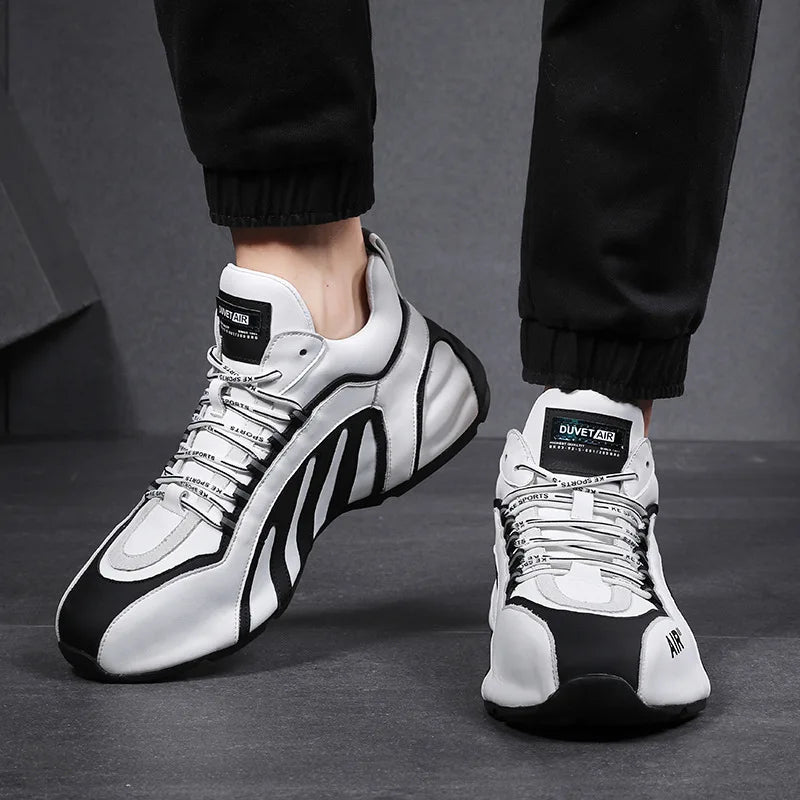 2021 Spring and Autumn New Sports Shoes Men's High-top Casual Shoes Men's Shoes Old Shoes Covered Shoes White Shoes Men