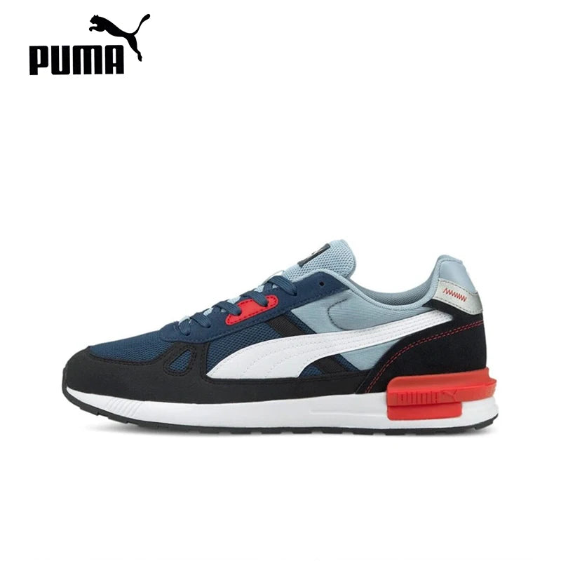 Original Puma Graviton pro Men's Running Shoes Classic Non-Slip Lightweight Low-Top Shock Absorption Blue Sneakers 380736-03