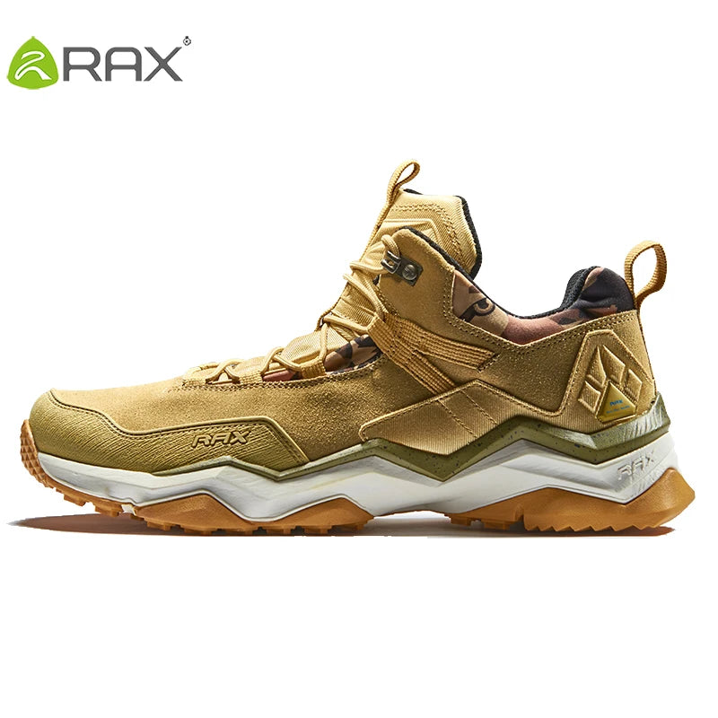 Rax Hiking Shoes Bagong Panlalaking Sapatos na Hindi tinatablan ng tubig na Hiking Shoe Panlabas na Hiking Fishing Shoes na Wear-Resistant Woodland Cross-Country Shoes 