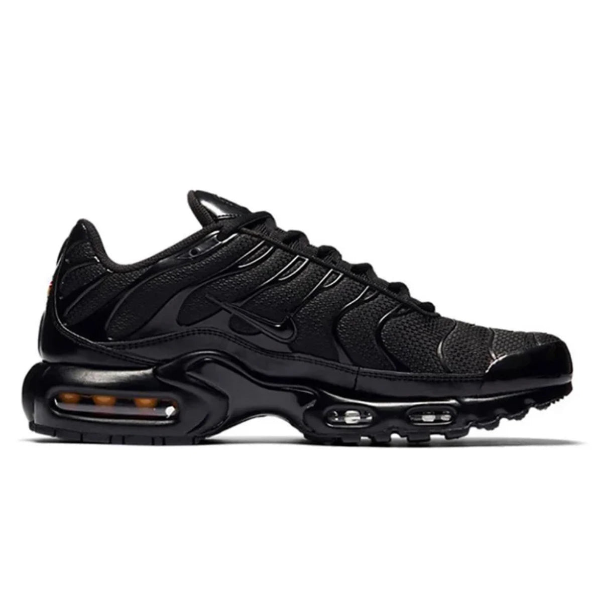 Nike Air Max Plus Triple TN Black Low Top Running Shoes for Men and Women Unisex