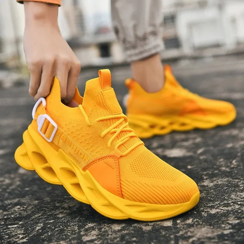 Mga Panlalaking Sapatos na Breathable Fashion Mesh Running Shoes Man High Quality Unisex Light Tennis Baskets Athletic 2023 Sneakers para sa Mga Lalaki 